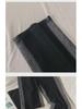 Women's Contrast Wide-Leg High-Waist Warm Jeans - Autumn/Winter Style with Velvet Lining and Slim Fit