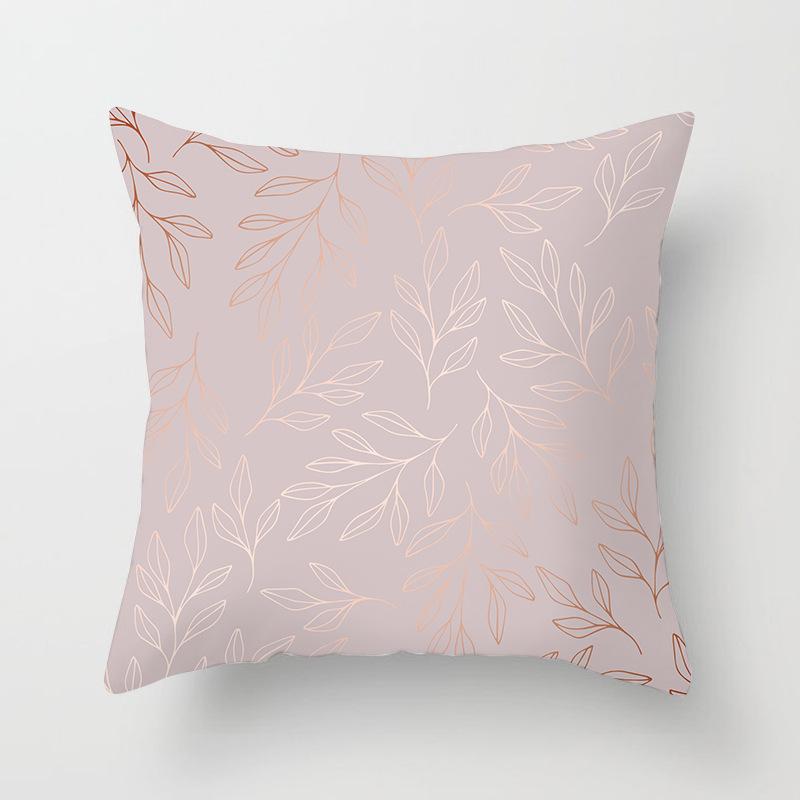 New Rose Gold Pink Peach Skin Pillow Cover Home Sofa Pillow Cushion Cover