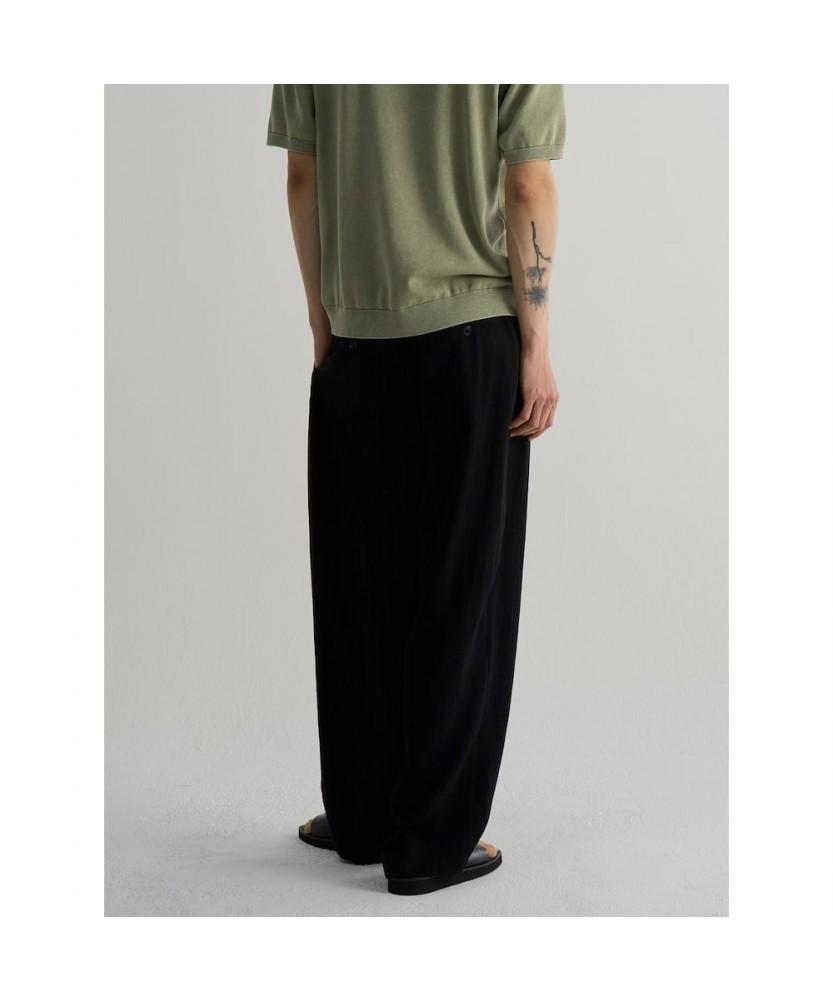 8SECONDS Lightweight Pintuck Banding Slacks Black