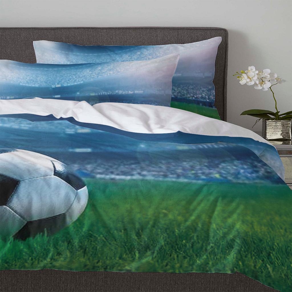 Football Sports Stadium Soccer Duvet Cover With Pillow Case Custom 3pcs Bedding Set Quilt Cover Double Bed Home Textile