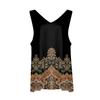 Canottiere da donna in raso con scollo a V casual cami senza maniche camisole bluse estive basic canotta sfumata