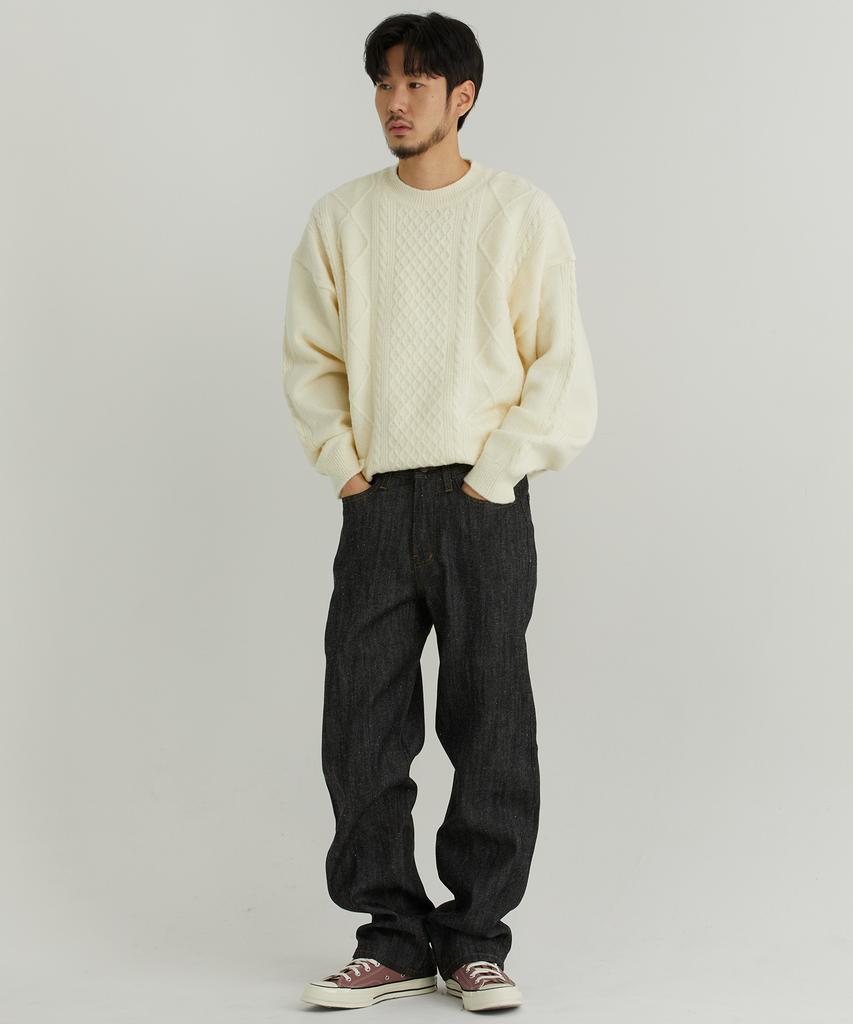 OTHERFITS Round Pattern Sweater (Ivory)