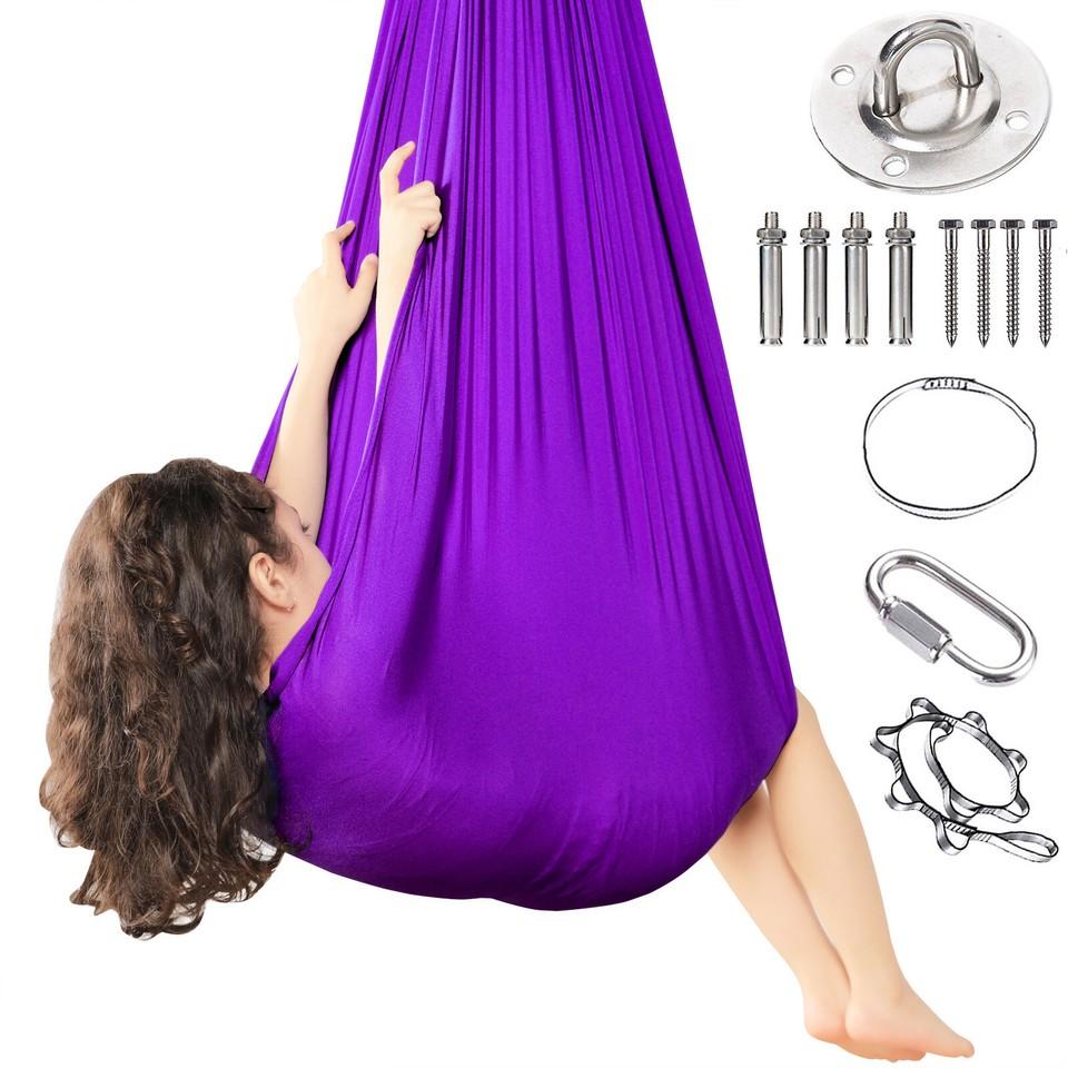 New Children's Swing Hammock Indoor Outdoor Yoga Therapy Autism Resilient