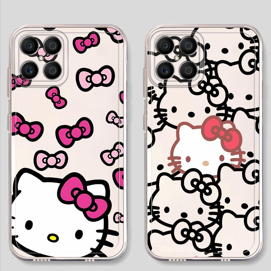 Cute Hello Kitty Case for Honor X8a X8b X9b X8 X7b X9a 90 Lite Soft Phone Cover