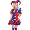 Das Erstaunliche Digitale Zirkus Pomni Cosplay Kostüm Aus Polyesterstoff Für Anime Convention Events