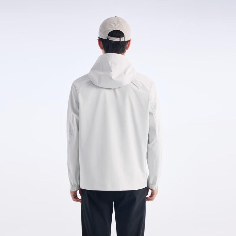 Jiumuwang Men's Slim-Fit Waterproof Hardshell Hooded Jacket