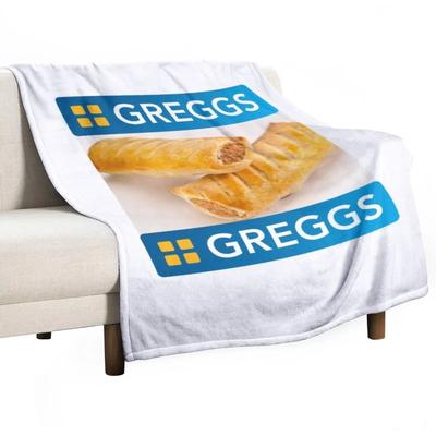 GREGGS Pasty Throw Blanket Flannel Fabric Nap Blanket