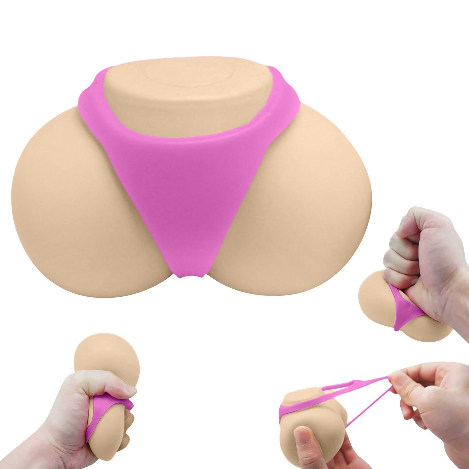 

Забавный мяч для снятия стресса в форме попки, мяч для снятия стресса, игрушки для детей и взрослых, уникальный мяч для расслабления и снятия стресса, 20 мл One Size