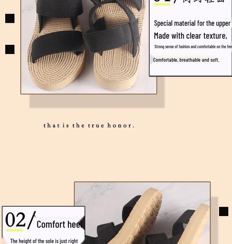 New Roman EVA Women's Mid-Heel Sandals - Round-Toe, Flat-Bottom Slippers for Outdoor, Summer 2024