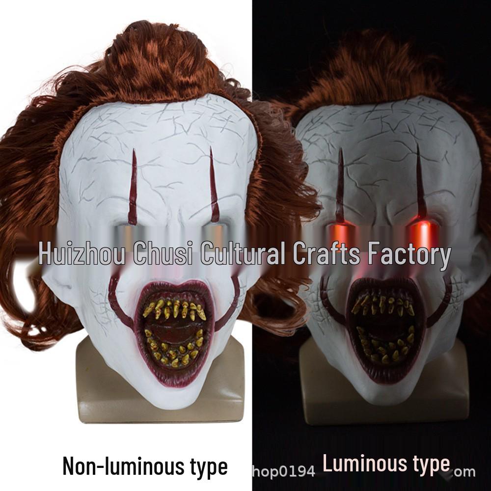 Maschera da Clown in Lattice Luminosa a LED - Edizione Horror di Halloween