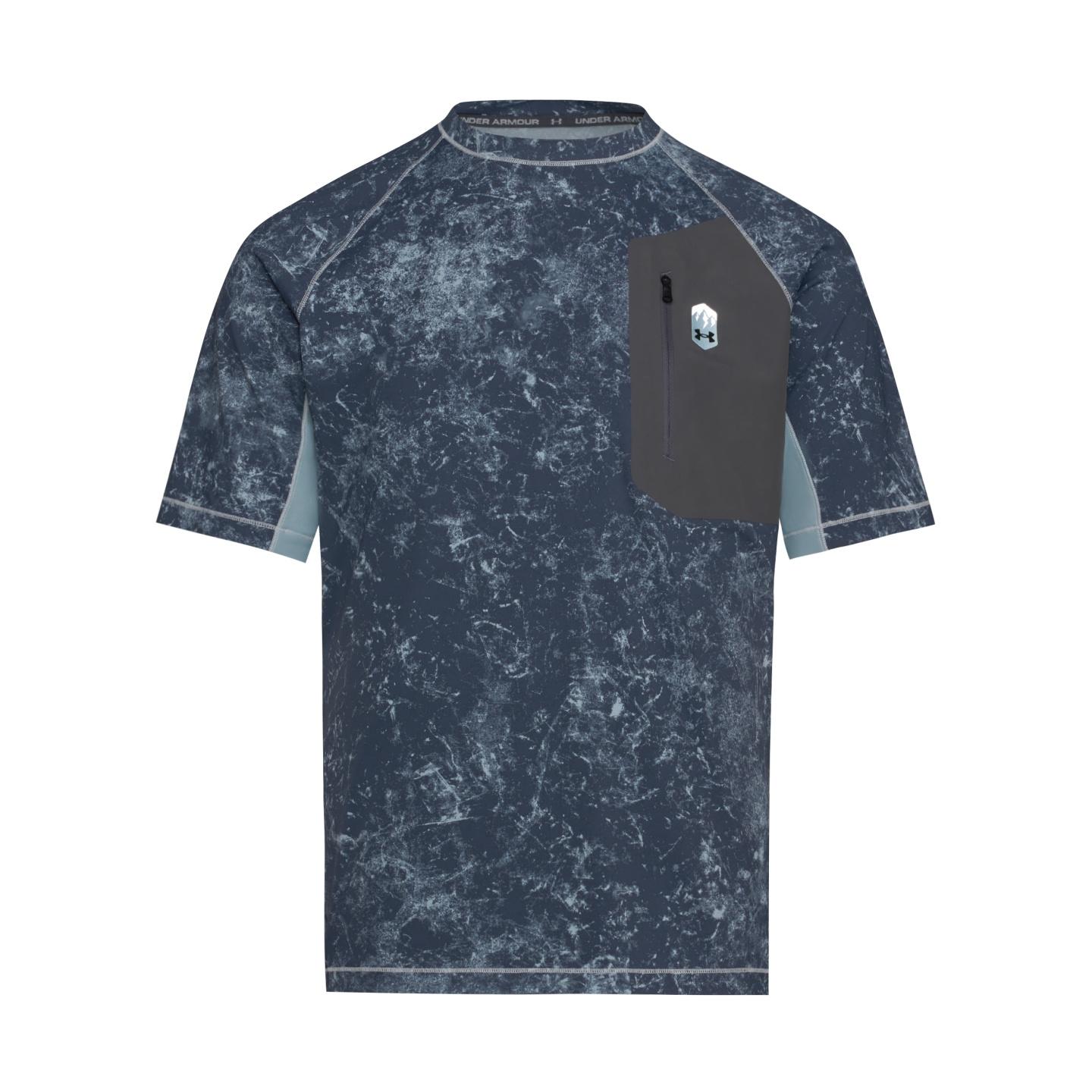Under Armour Urban Outdoor Retro Sports Casual Breathable Short Sleeve T-Shirt Men tops Castle-Rock-Gray 6014241-025 S
