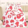 Pink Flamingo Flannel Blanket Lightweight Soft Sofa Blanket Direct Supply