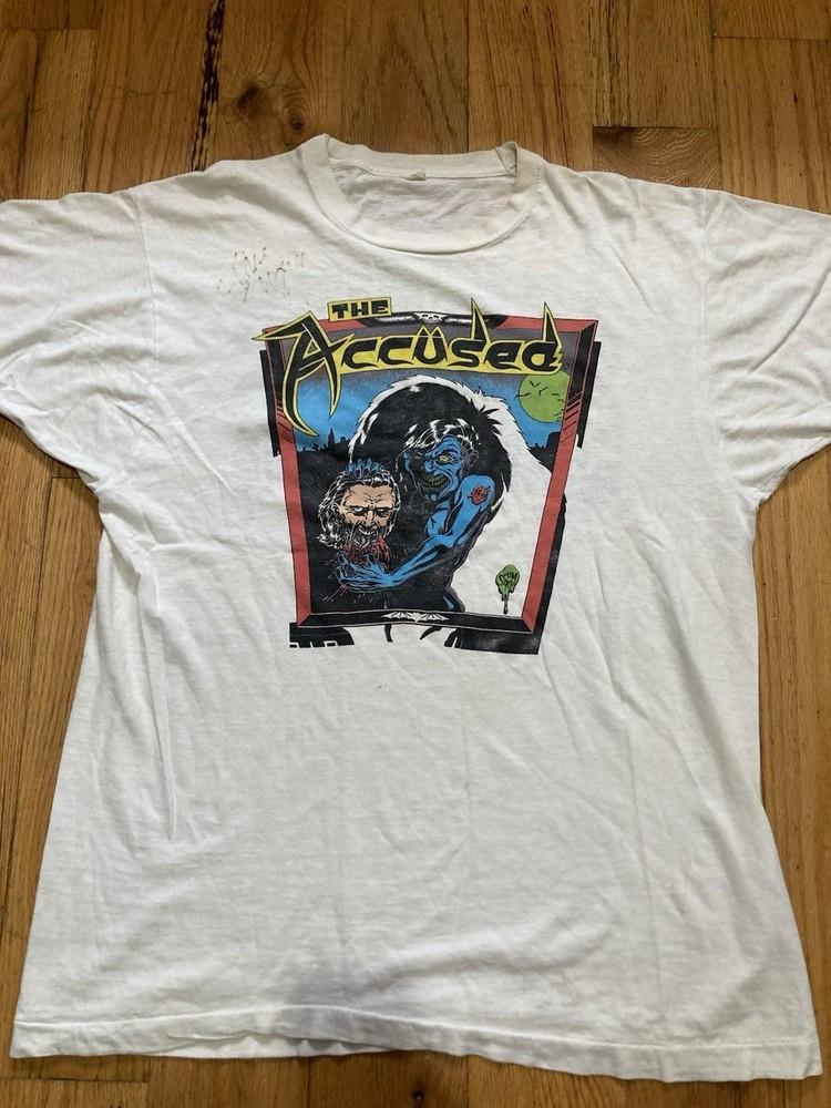 Винтажная футболка The Accused Tour, большая, 90-е, трэш, S-5XL, BL910, унисекс XXXL