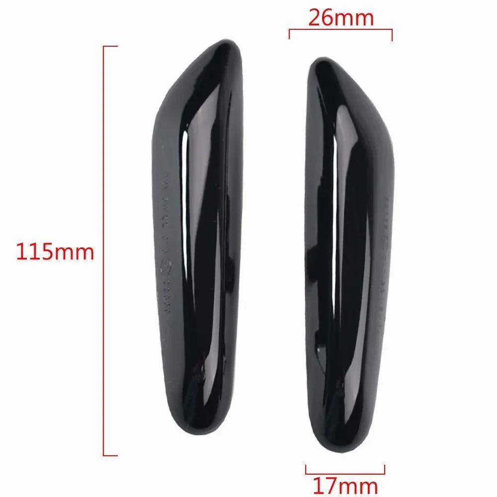 1Pair Dynamic Flowing LED Turn Signal Side Marker Light Blinker For BMW E46 E60 E61 E90 E91 E81 E87 E82 E88 E83 E84 E92 E93 X3
