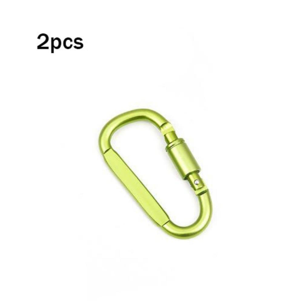 2 ks s pojistkou Venkovní sportovní přezka Hliníková slitina Horolezecké tlačítko Nová bezpečnostní přezka Klíčenka