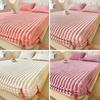 3PC Bedding Set Winter Warm Fur Plush Fitted Sheet Elastic Mattress Cover Fluffy Fleece Bed Linens Fluffy Plush Bed Sheet Thicken Mattress Protector