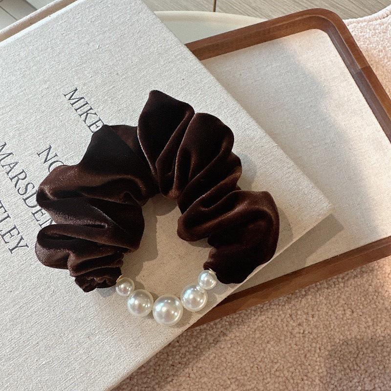 Korean Velvet Pearl Hair Band - Autumn/Winter Collection