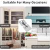 10pcs Cabinet Hinge Repair Plate, Stainless Steel Hinge Fixing Plate Bracket kit with Mounting Screw for Furniture and Kitchen Cabinet Door, Protect