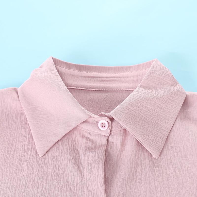 Montagut Girls' Loose Straight Long Sleeve Shirt