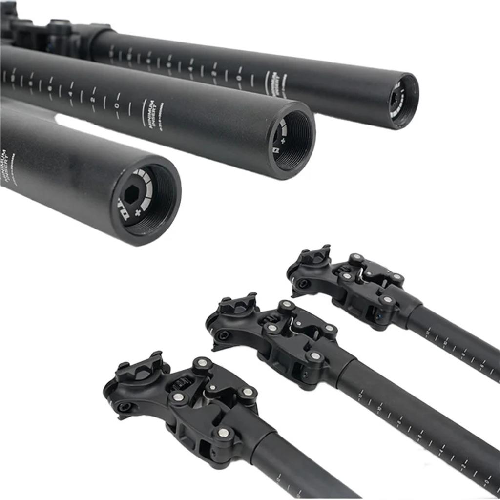 Aluminum Alloy Mountain Bikes Seatpost with Shock Absorption Mountain Bicycles Suspension Seatpost Seat Tube for Riding