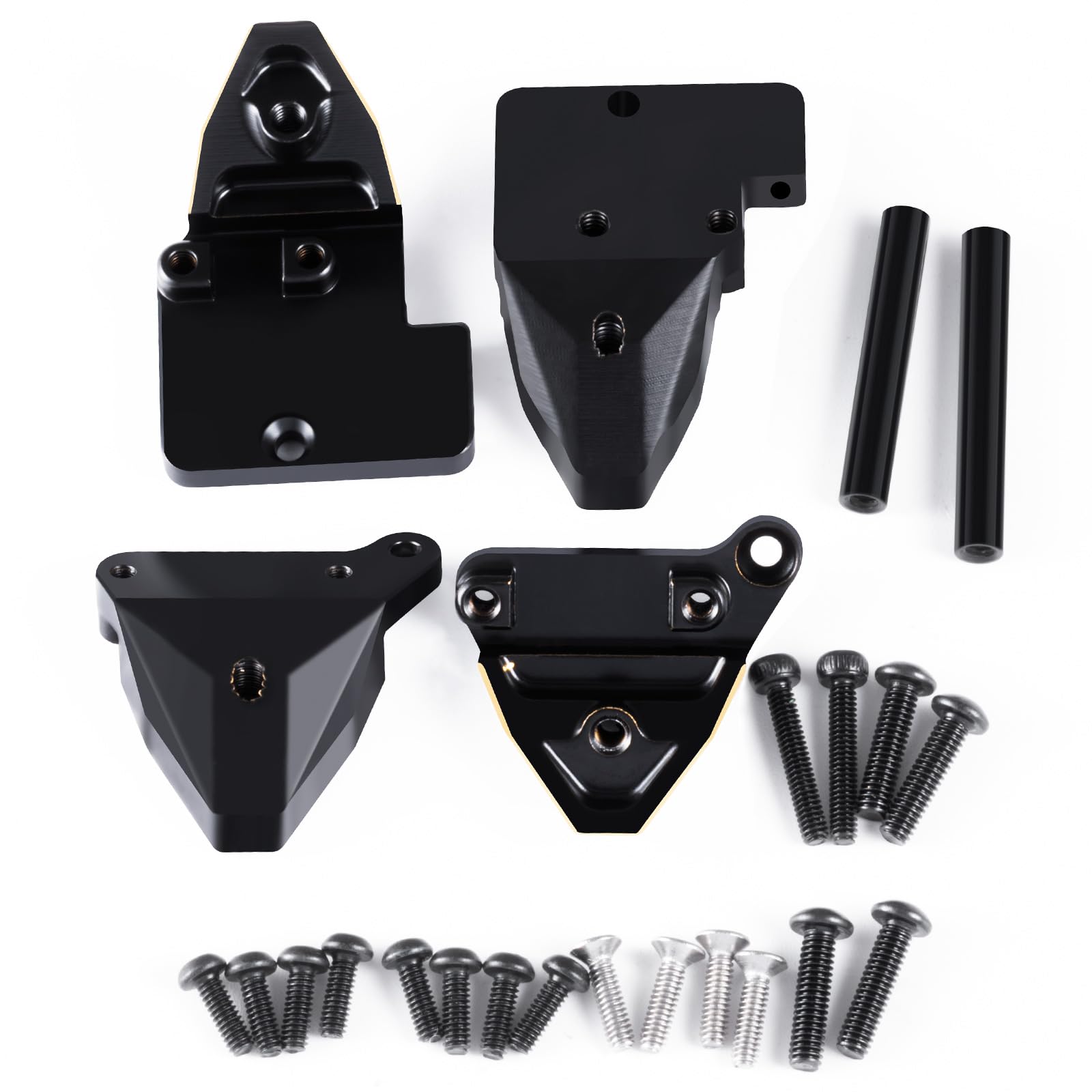 

TRZX Brass Front and Rear Shock Mounts Upgrade Parts for Traxxas 1/18 TRX4M K10 F150 RC Crawler Car