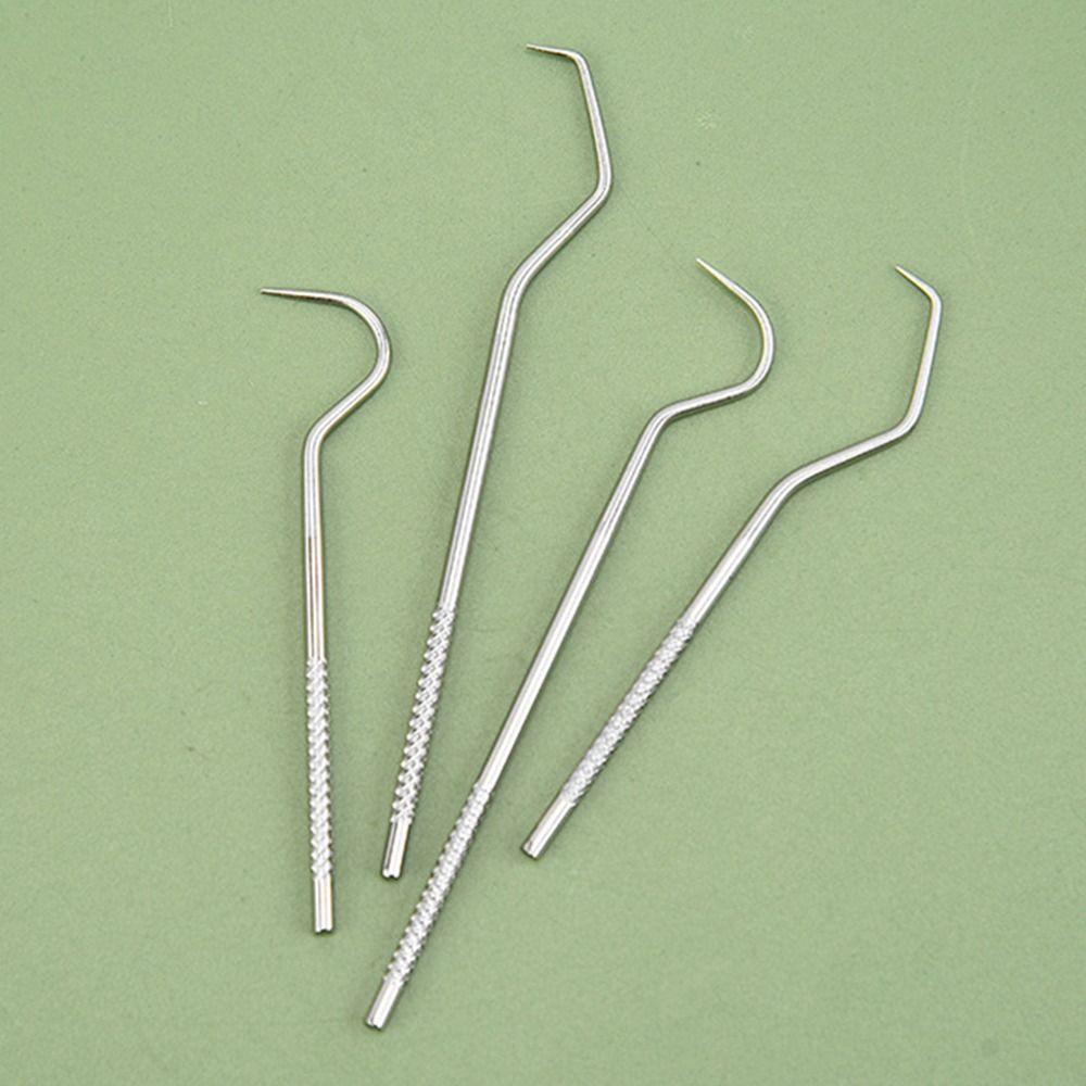 Oral Cleaning Tool Toothpick Pocket Set Stainless Steel Toothpick Set Tooth Pick Keychain Holder