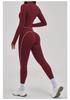 European & American Cross-Color Yoga Set: Nude Feel Zipper Jacket for Outdoor Running & Fitness
