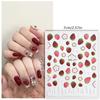 5PCS Summer Nail Art Stickers With Fruit Patterns Durability Non Toxic Nail Decals For Daily Use Or Parties