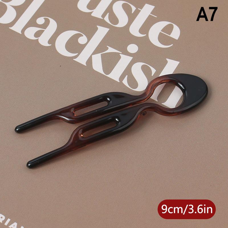 U-Shaped Hair Bun Hair Accessories  Design Resin Hairpin Hair Sticks For Woman Girl