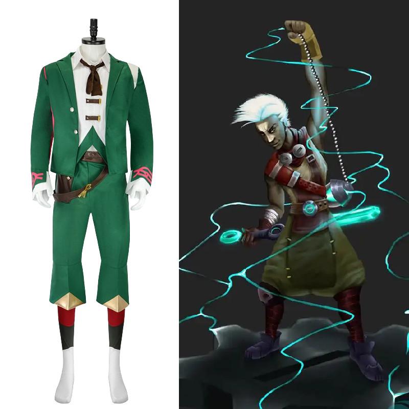 Of League Arcane Legends Ekko Game Cosplay Costume Halloween Stage Performance