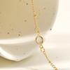 Vintage White Rhinestone Geometric Finger Bracelet for Women Personality Gold Color Hand Chain Bracelet Beach Jewelry Gifts