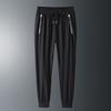 Summer new ice pants men's thin loose tied feet elastic trousers drape breathable casual men's sports pants