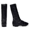 Zapatos de Jazz Suela Blanda PU para Niños y Adultos - Zapatos de Ballet de Cuero Negros para Niñas