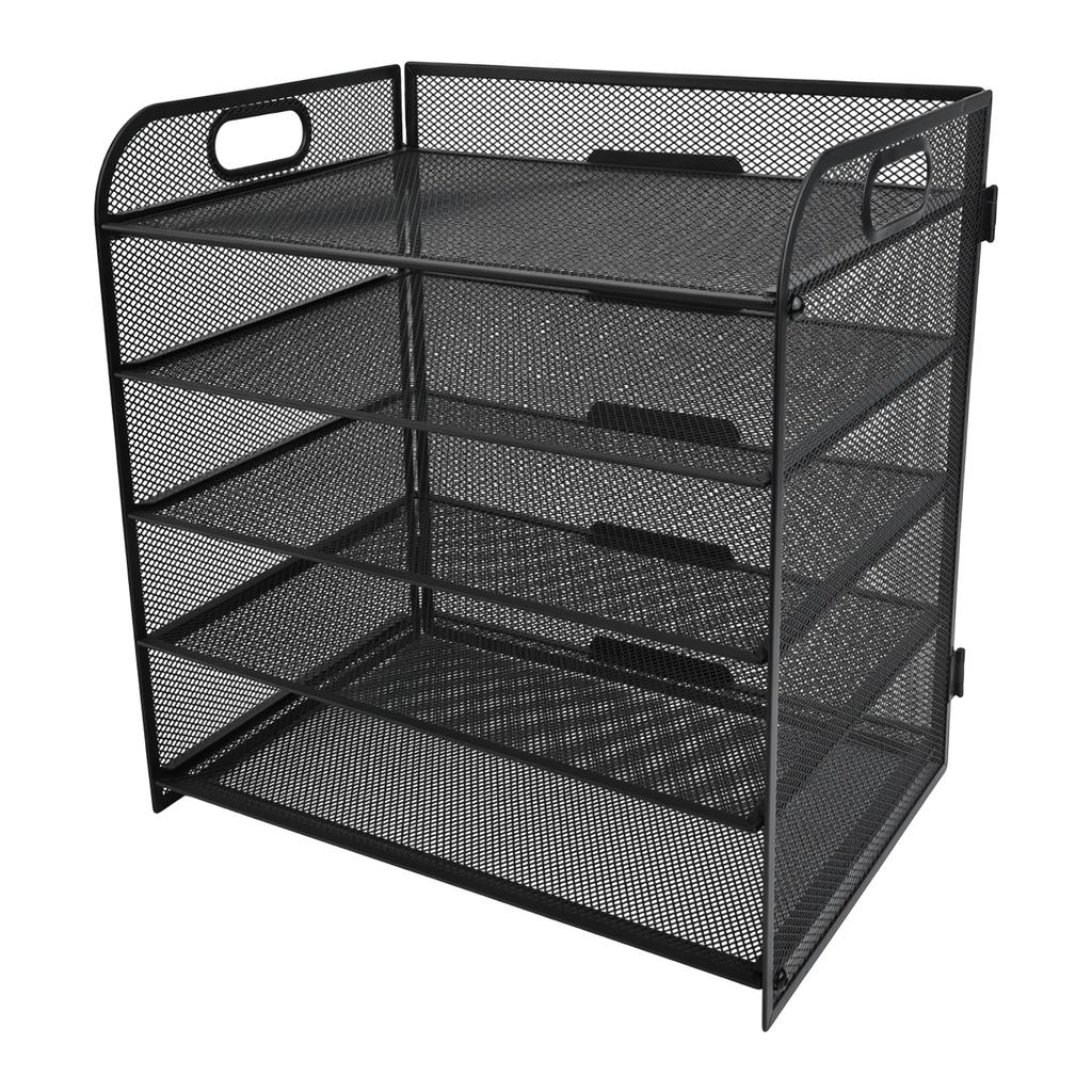 Efficiently Organize Your Documents with a Lightweight 5 Tier Metal Mesh Desk File Organizer Designed for Everyday Use