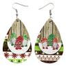 2025 New Fashion Women Christmas Santa Claus Snowman Drop Shaped Earrings Women Cute Christmas Party Earrings Jewelry Gifts