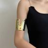 Metallic Finish Wide Open Bracelet Wide Open Irregular Bracelet New Wristband  Hand Accessory