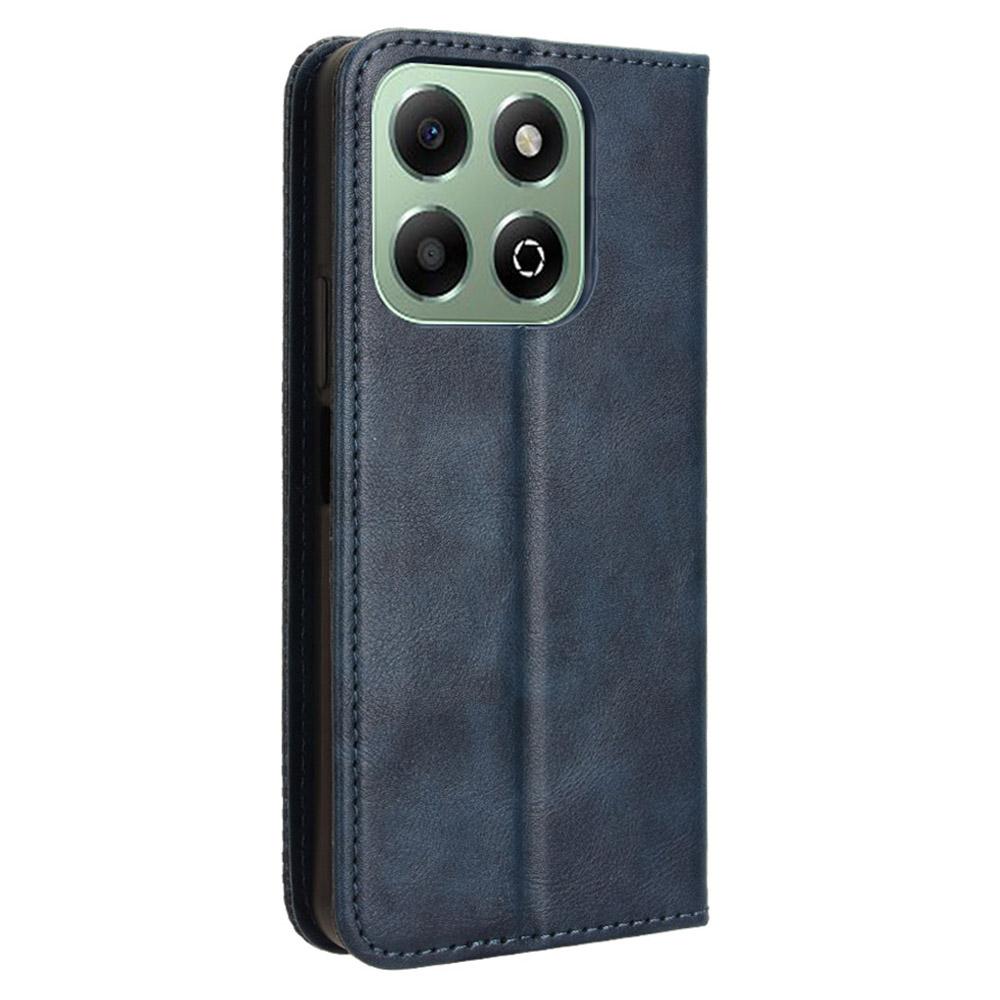 For Honor X6b 4G Cell Phone Case Retro PU Leather Wallet Phone Stand Cover