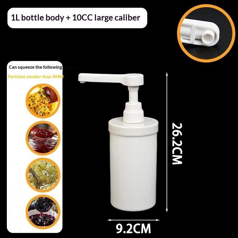 Food Grade Plastic Multipurpose Syrup Dispenser Detachable Design Accurate Pump For Cafe Milk Tea Shop Home Bar