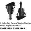 5303834AB Patriot Premium Wiper Washer Nozzles Fit for 2008-2017 Jeep Patriot MK74 Windshield Washer Fluid Jet Nozzle | Easy to tall | 2 Pack, Ref