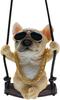 Rearview Mirror Accessories Decoration Car Accessories Car Stylish Bulldog Resin French Bulldog Statue Car