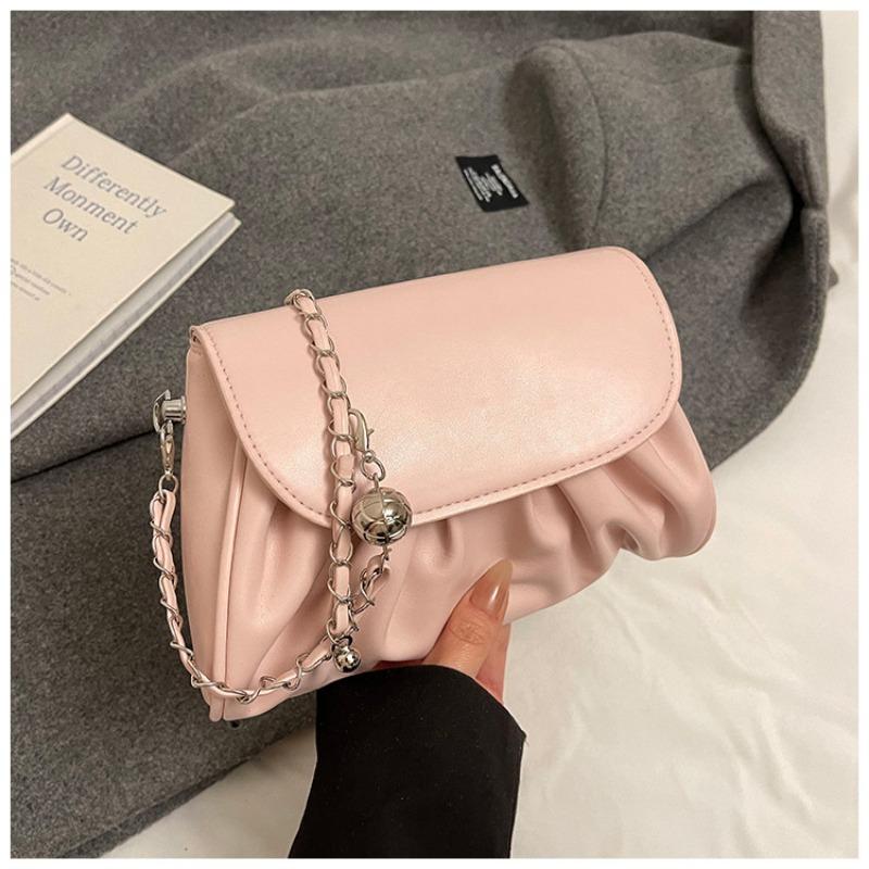 Premium Texture Beautiful Messenger Bag New Design Soft Leather Summer Popular Pleated Cloud Bag Shoulder Bag