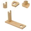 Portable Wine Display Stand Wooden Holder Free Standing Rack for Red In Dining Area