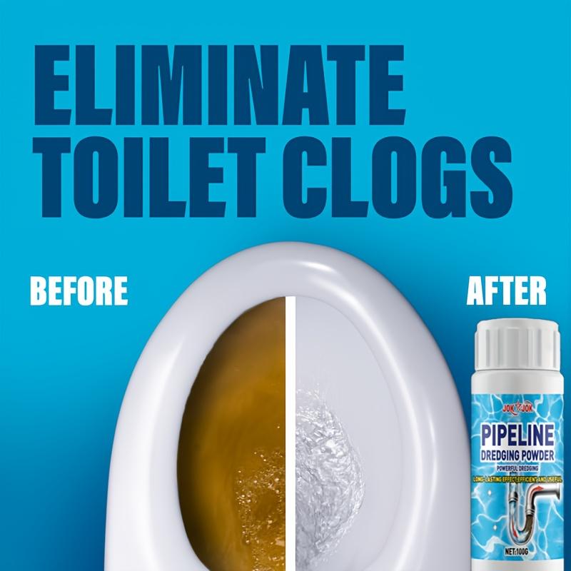 Jokjok Drain Cleaner Powder,Automatic Cleaning for Kitchen Sinks,Toilets&Bathtubs,Easy Use,Prevents Clogs,Durable Plastic Bottle