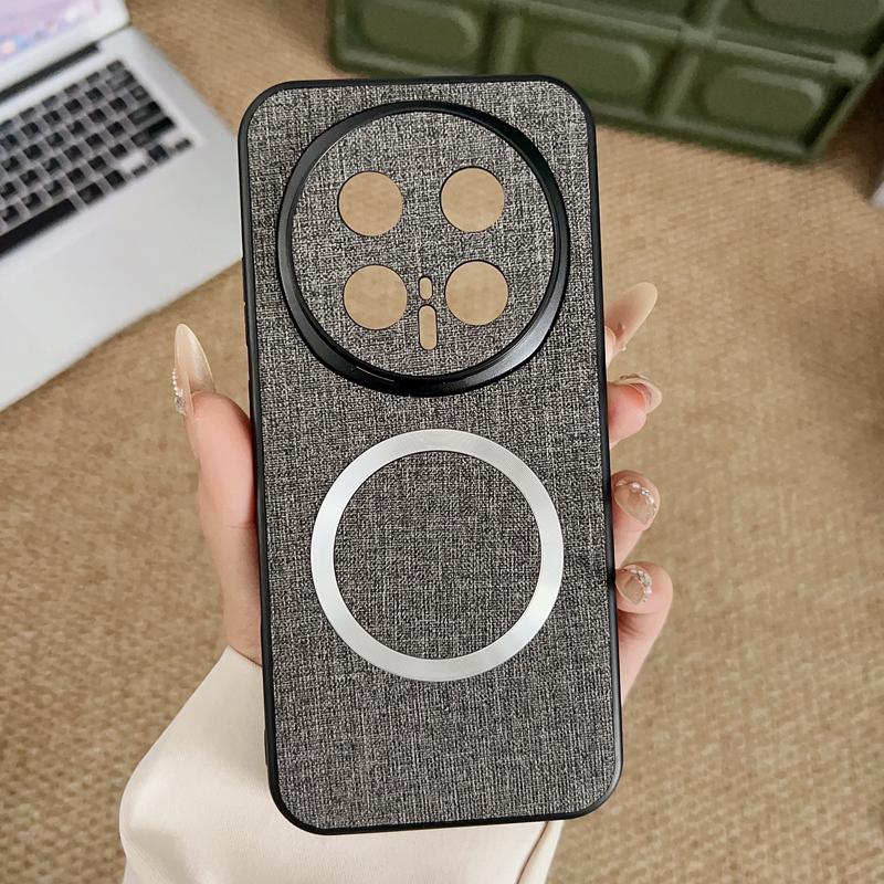 For Honor Magic 8 Pro 8 Case Magnetic TPU +PC Anti-slip Ultra Thin Woven Textile Cloth Pattern Cover For HONOR Magic8
