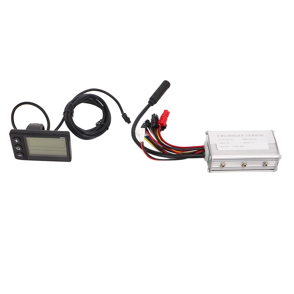 36V 48V 250W Bike Conversion Kit 15A Controller S866 Panel with Power Assist Sensor Dial Set Compatible No. 2