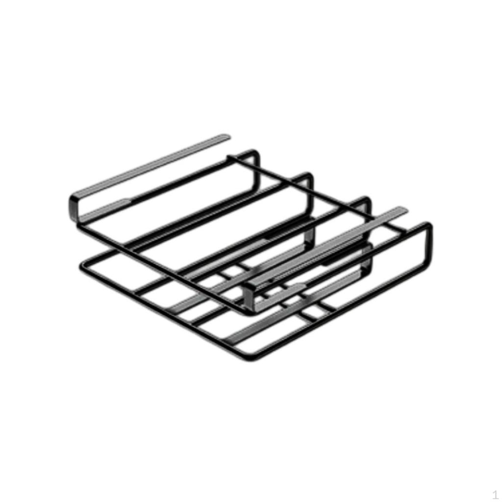 Under Cabinet Storage Rack Multifunctional Hook On Shelf Organizer SpaceSaving Hanging