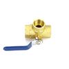 1" 3 Way Ball Valve Female L Port Vinly Insulation Handle 600 WOG DN25