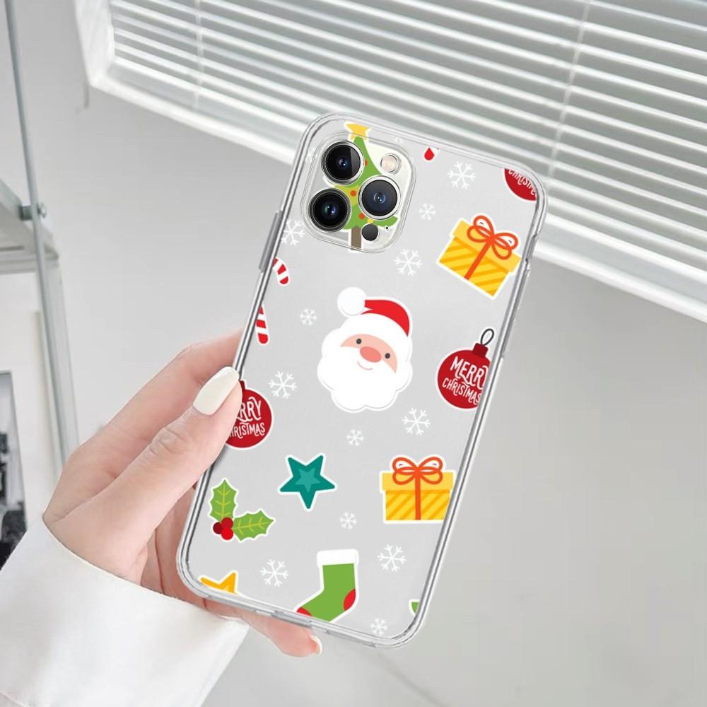 Christmas Mousepad For iPhone 16 15 14 13 12 Mini 11 Pro XS Max X XR SE 6 7 8 Plus Soft Silicone Cover