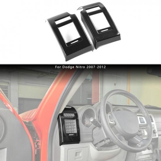 Накладка на рамку воздуховыпускного отверстия центральной консоли для Dodge Nitro 2007-2012, карбон