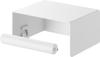 Yamazaki plasterboard simple toilet paper Tower 10737 (Yamazaki Industries) [Includes tweezers] Wall-mounted holder, white,